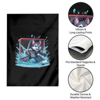 Siberian Husky Ice Hockey Player Garden Flag Funny Goalie Gift - Wonder Print Shop