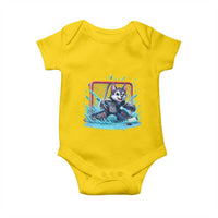 Siberian Husky Ice Hockey Player Baby Onesie Funny Goalie Gift - Wonder Print Shop