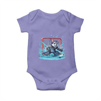 Siberian Husky Ice Hockey Player Baby Onesie Funny Goalie Gift - Wonder Print Shop