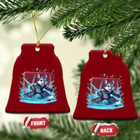 Siberian Husky Ice Hockey Player Ceramic Ornament Funny Goalie Gift - Wonder Print Shop
