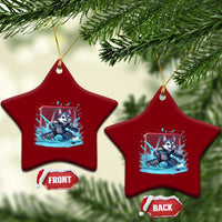 Siberian Husky Ice Hockey Player Ceramic Ornament Funny Goalie Gift - Wonder Print Shop