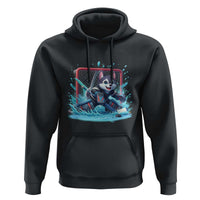 Siberian Husky Ice Hockey Player Hoodie Funny Goalie Gift - Wonder Print Shop