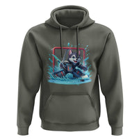 Siberian Husky Ice Hockey Player Hoodie Funny Goalie Gift - Wonder Print Shop