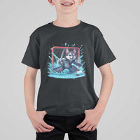 Siberian Husky Ice Hockey Player T Shirt For Kid Funny Goalie Gift - Wonder Print Shop