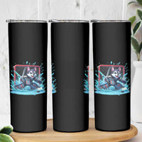 Siberian Husky Ice Hockey Player Skinny Tumbler Funny Goalie Gift - Wonder Print Shop