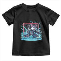 Siberian Husky Ice Hockey Player Toddler T Shirt Funny Goalie Gift - Wonder Print Shop