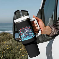 Siberian Husky Ice Hockey Player Tumbler With Handle Funny Goalie Gift - Wonder Print Shop