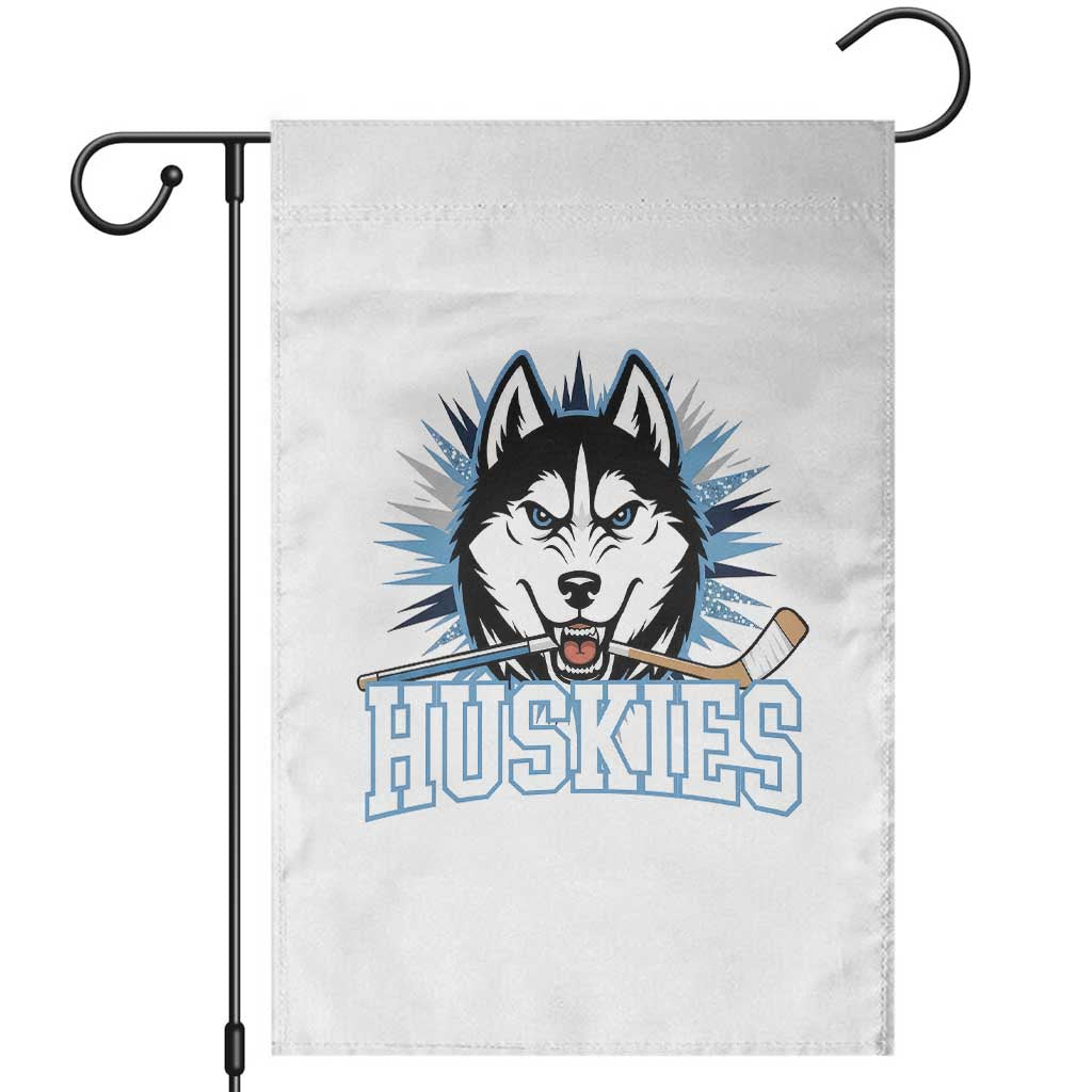 Cool Siberian Husky Ice Hockey Garden Flag Gift For Dog Lovers - Wonder Print Shop