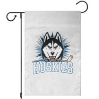Cool Siberian Husky Ice Hockey Garden Flag Gift For Dog Lovers - Wonder Print Shop