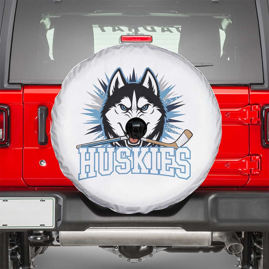 Cool Siberian Husky Ice Hockey Spare Tire Cover Gift For Dog Lovers - Wonder Print Shop