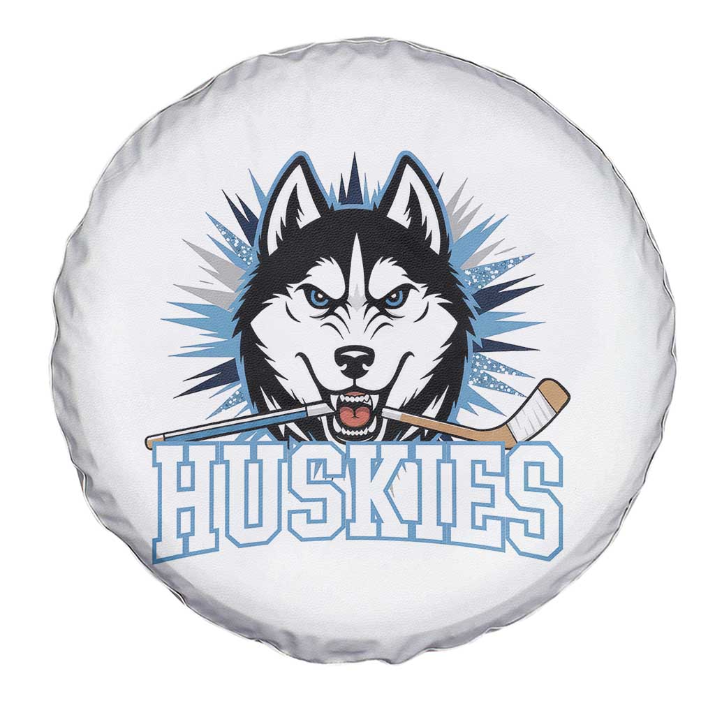 Cool Siberian Husky Ice Hockey Spare Tire Cover Gift For Dog Lovers - Wonder Print Shop