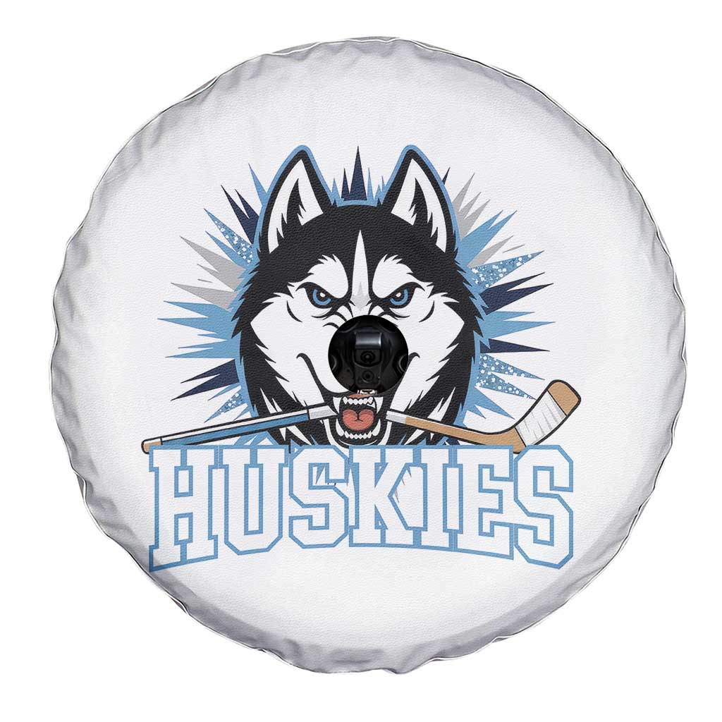 Cool Siberian Husky Ice Hockey Spare Tire Cover Gift For Dog Lovers - Wonder Print Shop