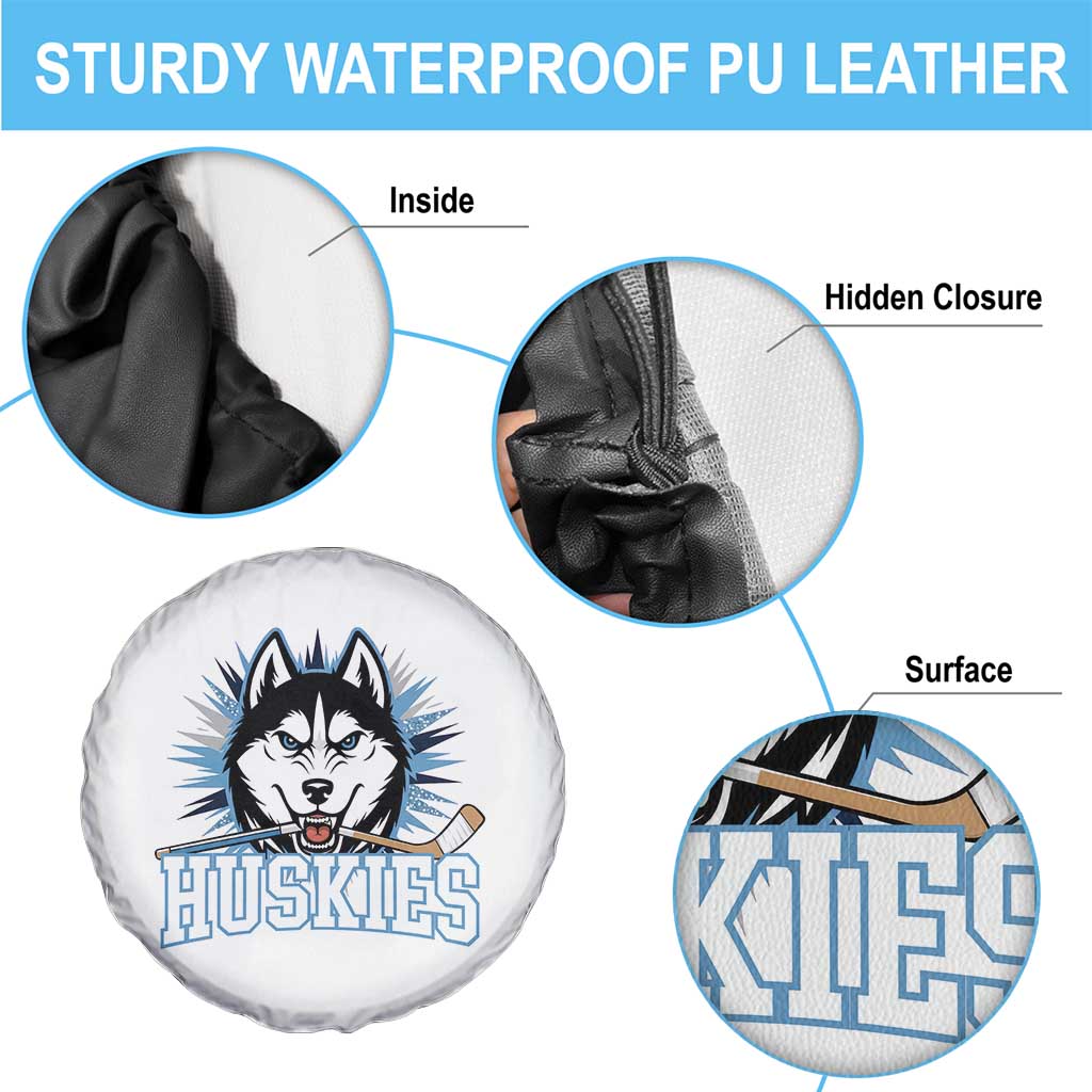 Cool Siberian Husky Ice Hockey Spare Tire Cover Gift For Dog Lovers - Wonder Print Shop