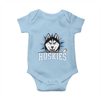 Cool Siberian Husky Ice Hockey Baby Onesie Gift For Dog Lovers - Wonder Print Shop