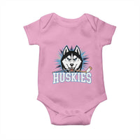 Cool Siberian Husky Ice Hockey Baby Onesie Gift For Dog Lovers - Wonder Print Shop