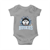 Cool Siberian Husky Ice Hockey Baby Onesie Gift For Dog Lovers - Wonder Print Shop