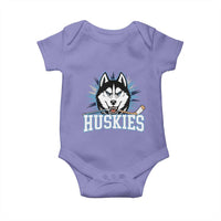 Cool Siberian Husky Ice Hockey Baby Onesie Gift For Dog Lovers - Wonder Print Shop
