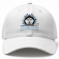 Cool Siberian Husky Ice Hockey Baseball Cap Gift For Dog Lovers