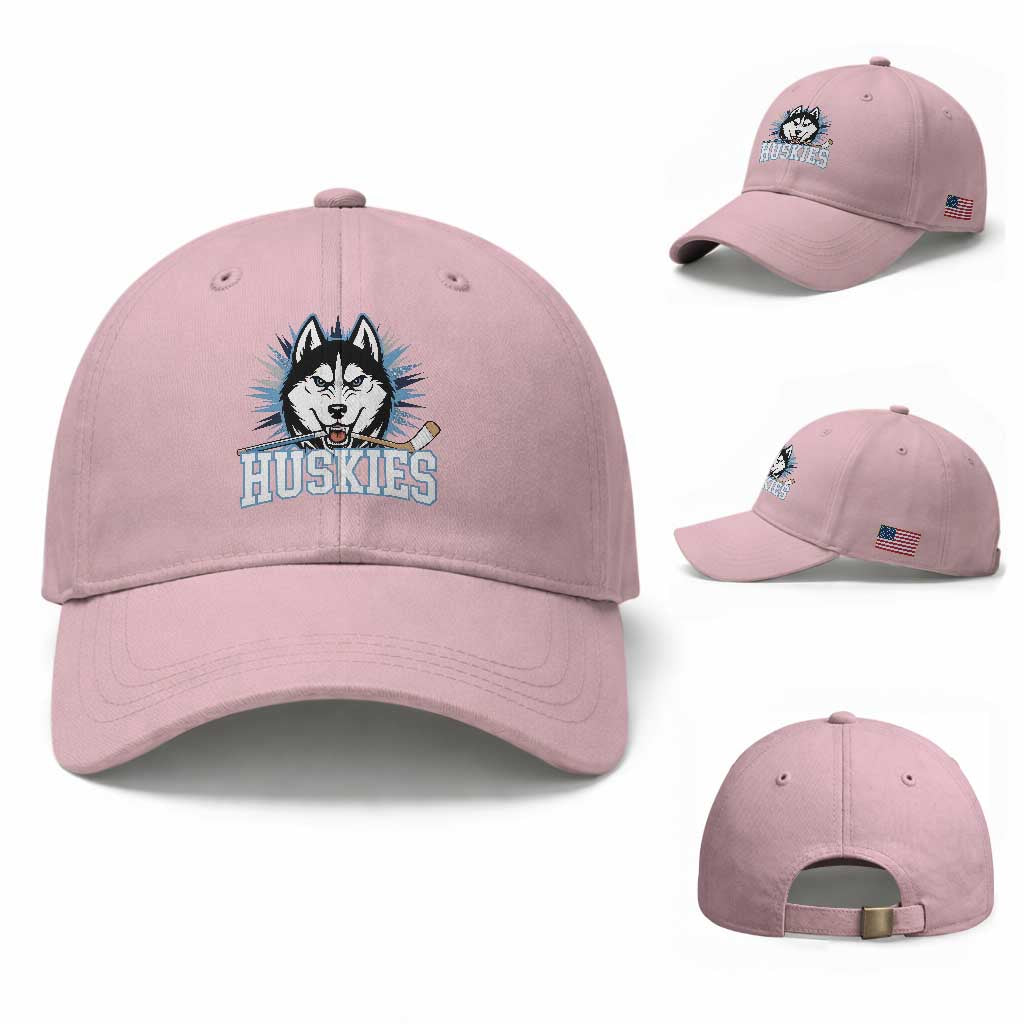Cool Siberian Husky Ice Hockey Baseball Cap Gift For Dog Lovers