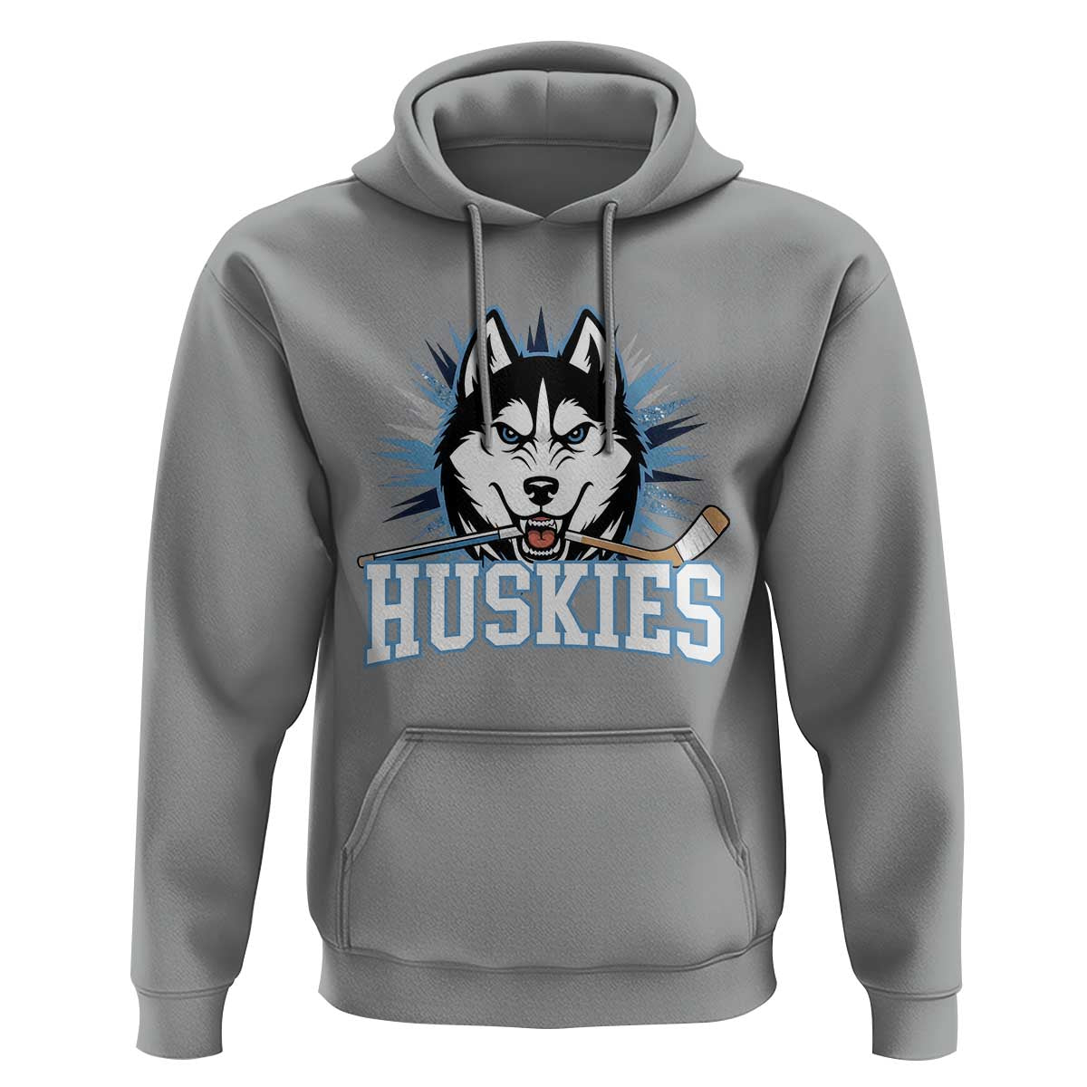 Cool Siberian Husky Ice Hockey Hoodie Gift For Dog Lovers - Wonder Print Shop