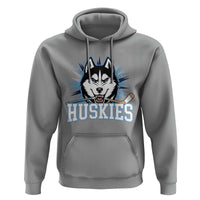 Cool Siberian Husky Ice Hockey Hoodie Gift For Dog Lovers - Wonder Print Shop