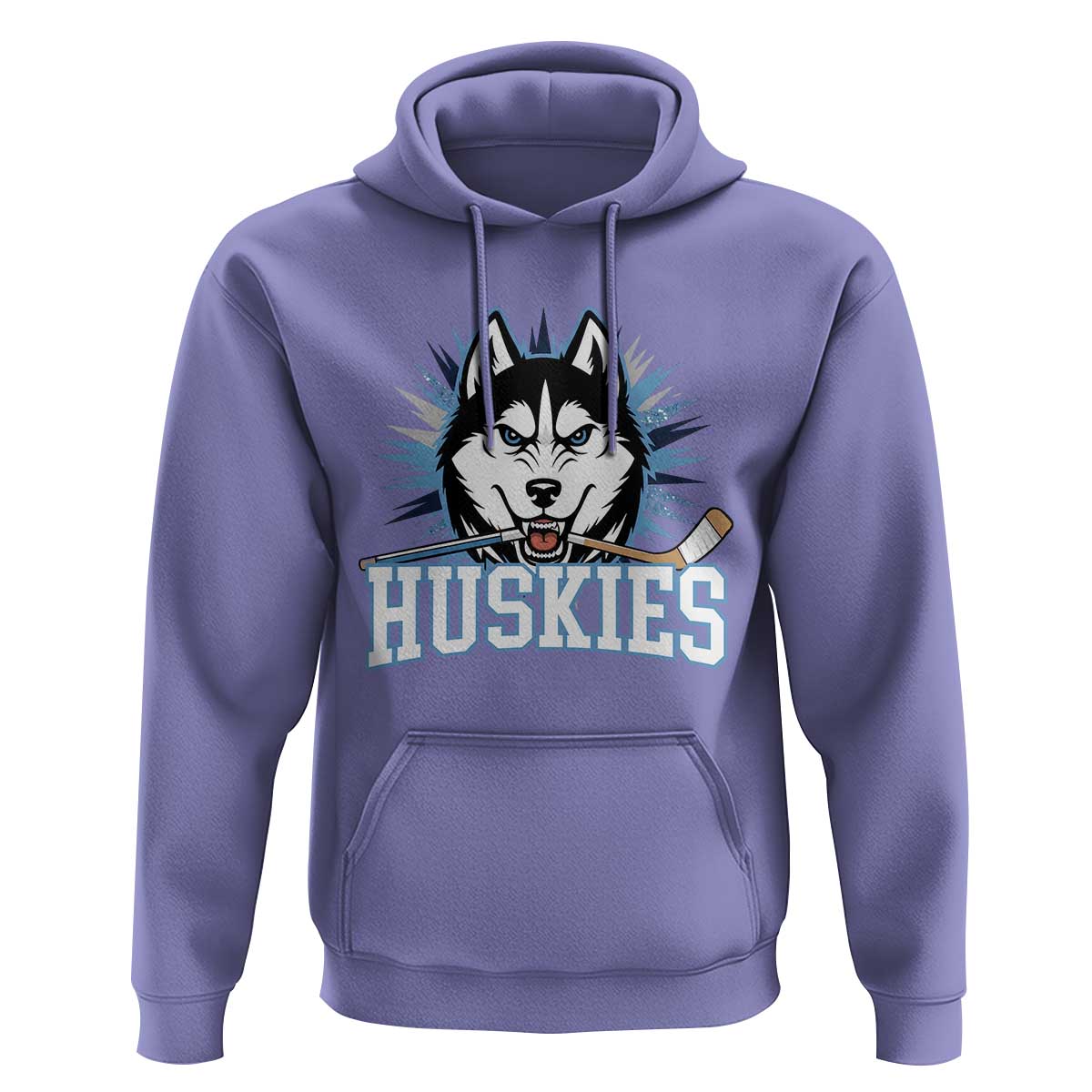 Cool Siberian Husky Ice Hockey Hoodie Gift For Dog Lovers - Wonder Print Shop