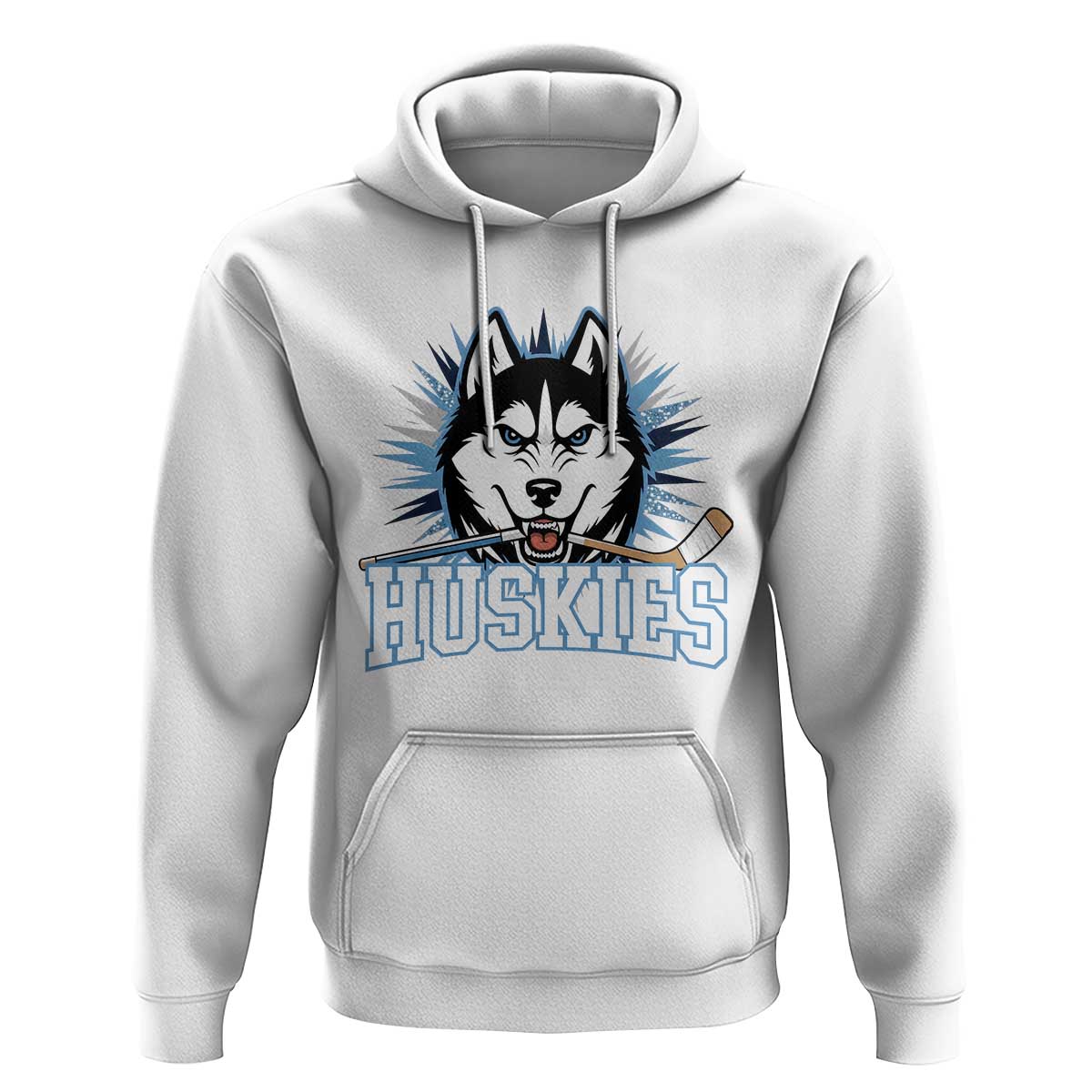 Cool Siberian Husky Ice Hockey Hoodie Gift For Dog Lovers - Wonder Print Shop
