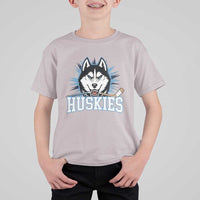 Cool Siberian Husky Ice Hockey T Shirt For Kid Gift For Dog Lovers - Wonder Print Shop