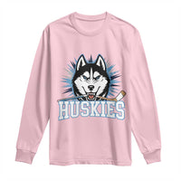 Cool Siberian Husky Ice Hockey Long Sleeve Shirt Gift For Dog Lovers - Wonder Print Shop