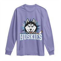 Cool Siberian Husky Ice Hockey Long Sleeve Shirt Gift For Dog Lovers - Wonder Print Shop