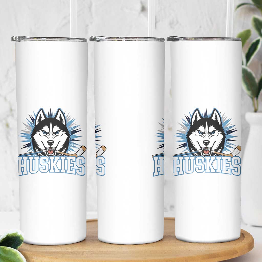 Cool Siberian Husky Ice Hockey Skinny Tumbler Gift For Dog Lovers - Wonder Print Shop