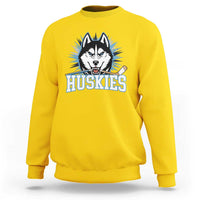 Cool Siberian Husky Ice Hockey Sweatshirt Gift For Dog Lovers - Wonder Print Shop