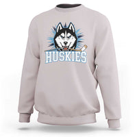 Cool Siberian Husky Ice Hockey Sweatshirt Gift For Dog Lovers - Wonder Print Shop