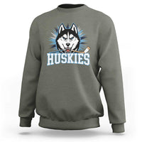 Cool Siberian Husky Ice Hockey Sweatshirt Gift For Dog Lovers - Wonder Print Shop