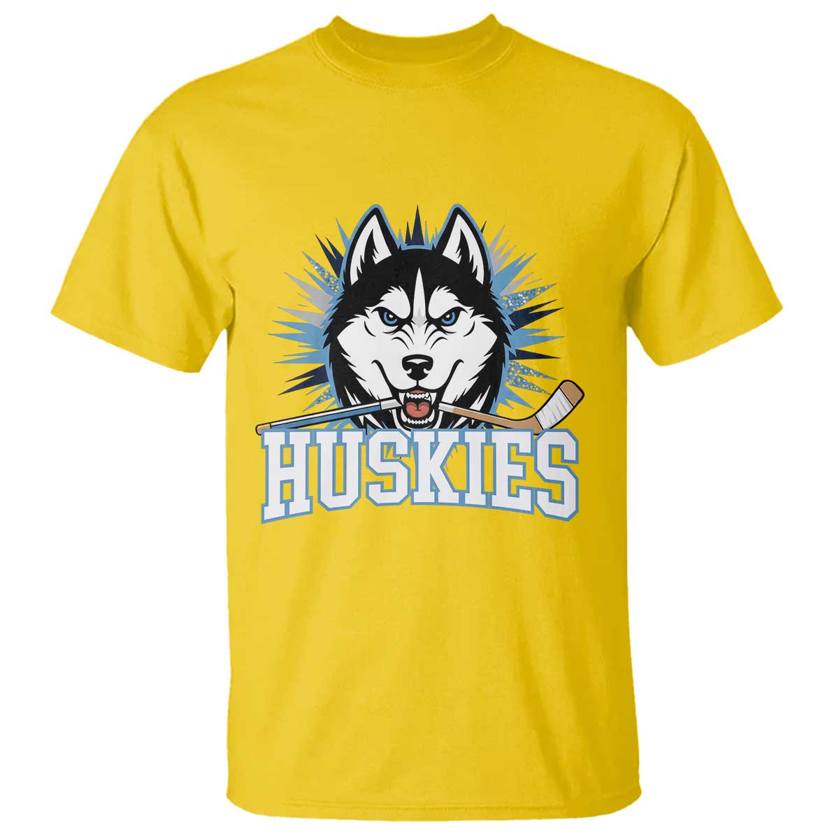 Cool Siberian Husky Ice Hockey T Shirt Gift For Dog Lovers - Wonder Print Shop
