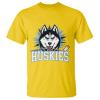Cool Siberian Husky Ice Hockey T Shirt Gift For Dog Lovers - Wonder Print Shop