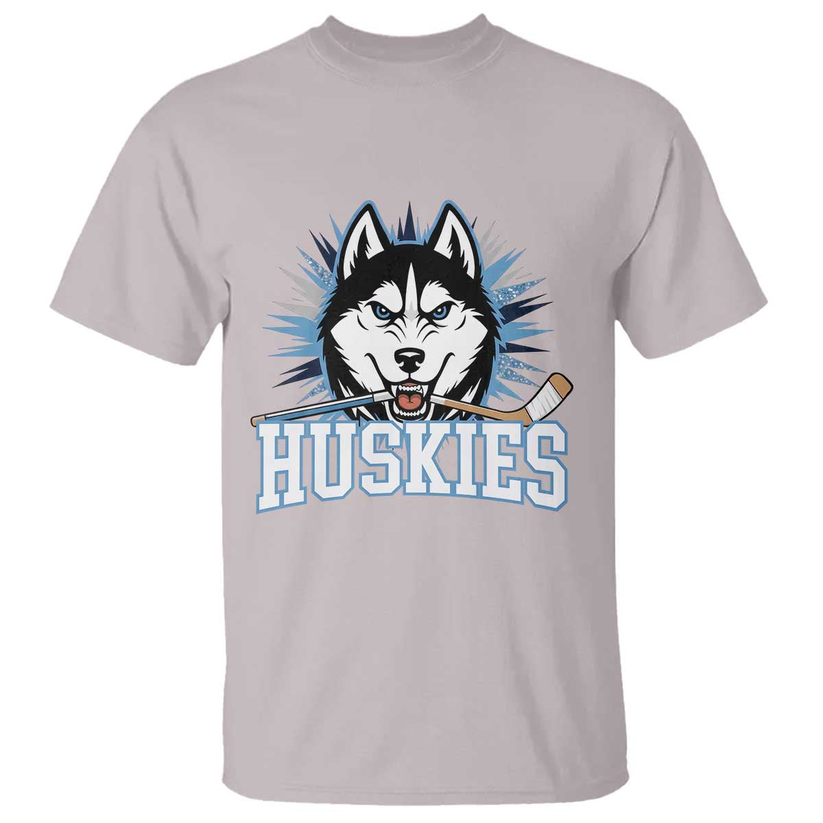 Cool Siberian Husky Ice Hockey T Shirt Gift For Dog Lovers - Wonder Print Shop