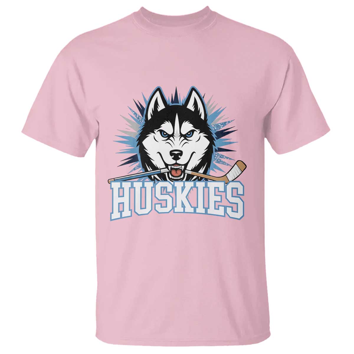 Cool Siberian Husky Ice Hockey T Shirt Gift For Dog Lovers - Wonder Print Shop