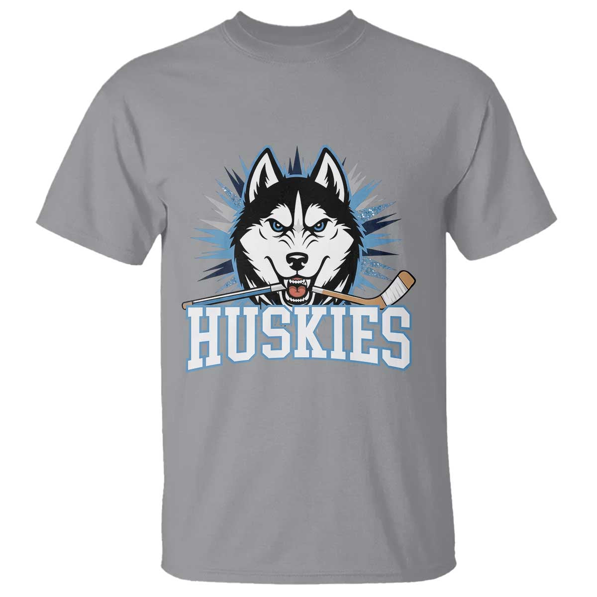 Cool Siberian Husky Ice Hockey T Shirt Gift For Dog Lovers - Wonder Print Shop