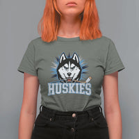 Cool Siberian Husky Ice Hockey T Shirt For Women Gift For Dog Lovers - Wonder Print Shop