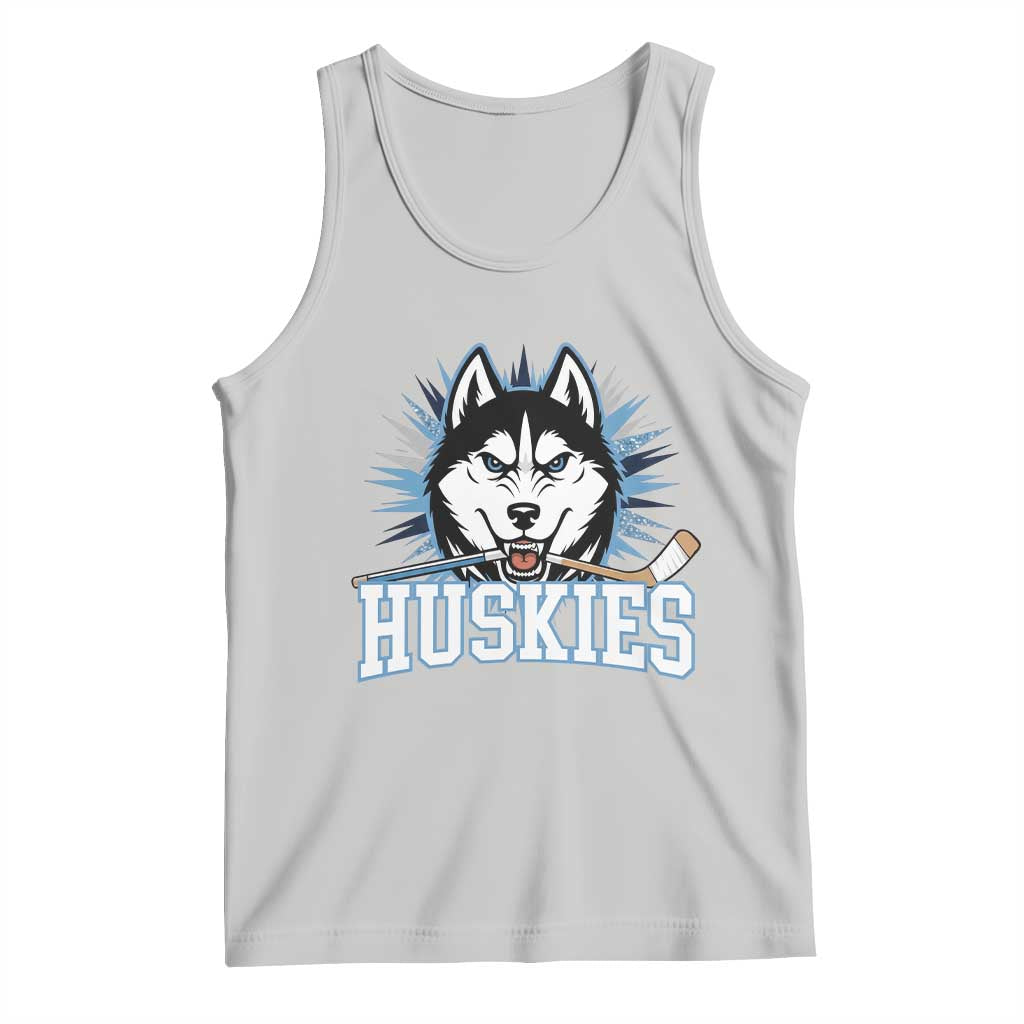 Cool Siberian Husky Ice Hockey Tank Top Gift For Dog Lovers - Wonder Print Shop