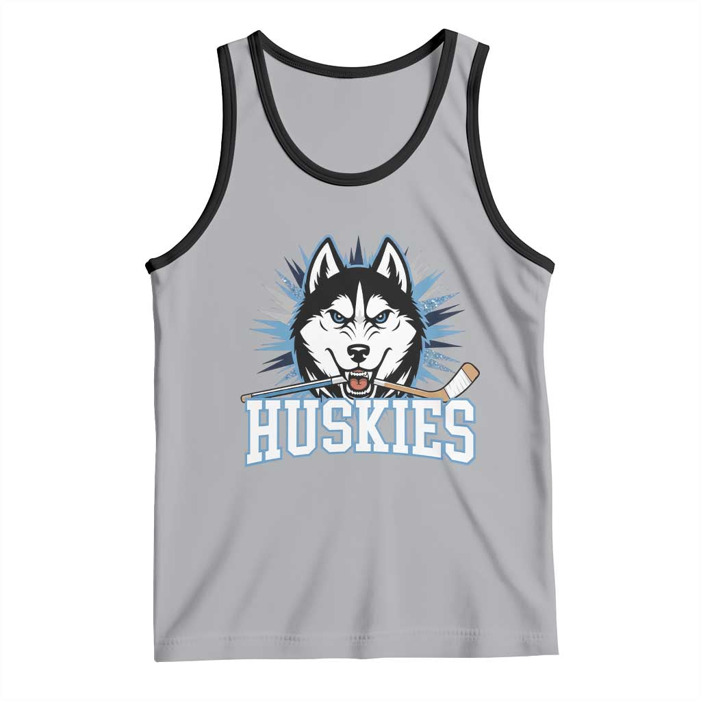 Cool Siberian Husky Ice Hockey Tank Top Gift For Dog Lovers - Wonder Print Shop