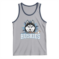 Cool Siberian Husky Ice Hockey Tank Top Gift For Dog Lovers - Wonder Print Shop