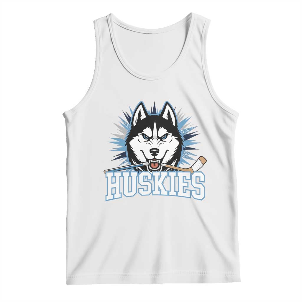 Cool Siberian Husky Ice Hockey Tank Top Gift For Dog Lovers - Wonder Print Shop