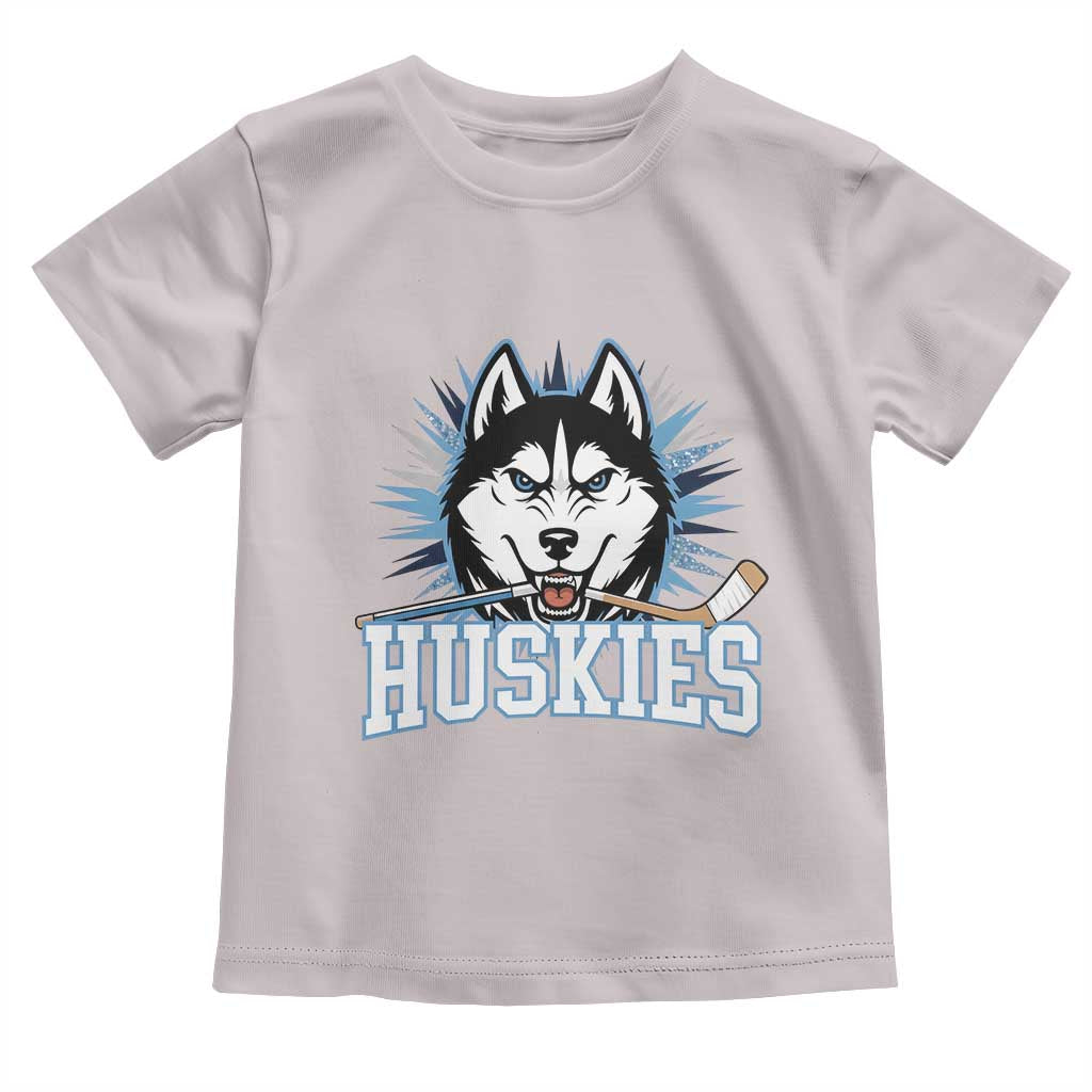 Cool Siberian Husky Ice Hockey Toddler T Shirt Gift For Dog Lovers - Wonder Print Shop