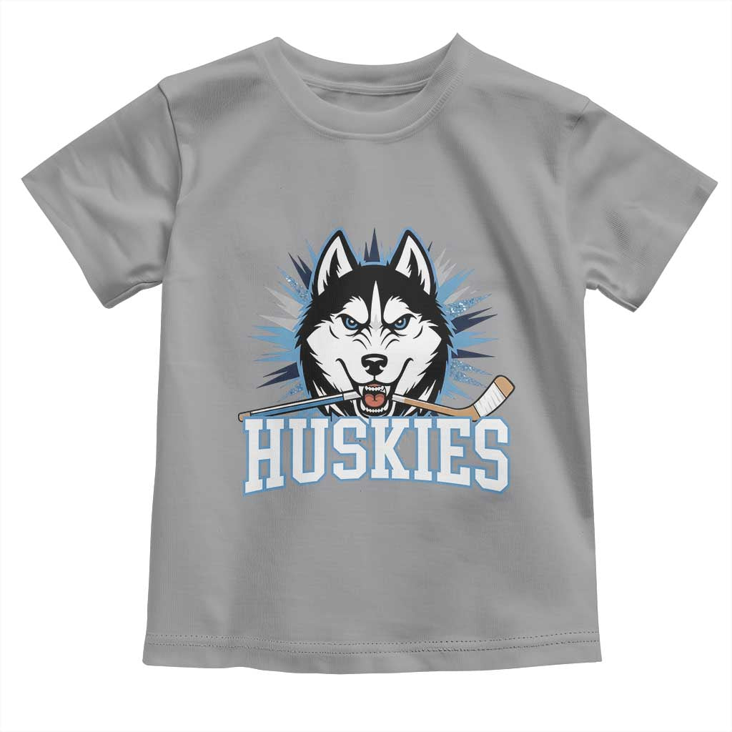 Cool Siberian Husky Ice Hockey Toddler T Shirt Gift For Dog Lovers - Wonder Print Shop