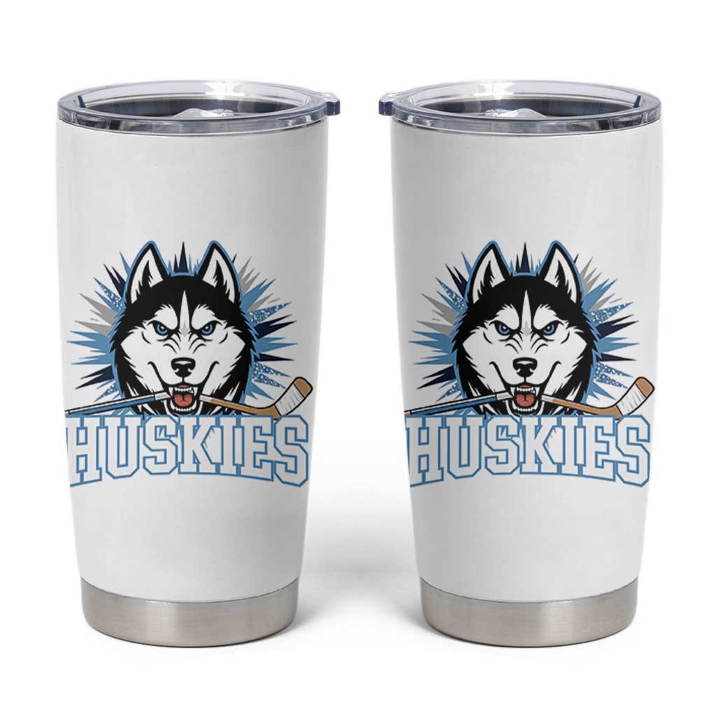 Cool Siberian Husky Ice Hockey Tumbler Cup Gift For Dog Lovers - Wonder Print Shop