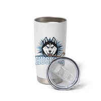 Cool Siberian Husky Ice Hockey Tumbler Cup Gift For Dog Lovers - Wonder Print Shop