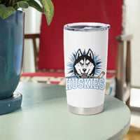 Cool Siberian Husky Ice Hockey Tumbler Cup Gift For Dog Lovers - Wonder Print Shop