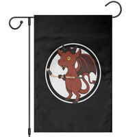 Funny Cryptid Sports Gift Garden Flag Jersey Devil Playing Ice Hockey - Wonder Print Shop